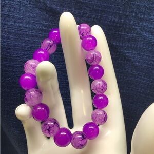 Elegant Purple Beaded Bracelet